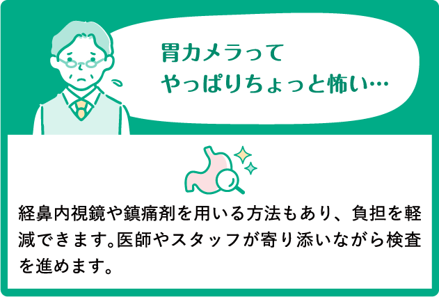胃カメラってやっぱりちょっと怖い…